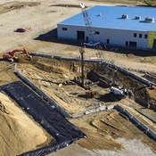 aerial view of remediation site